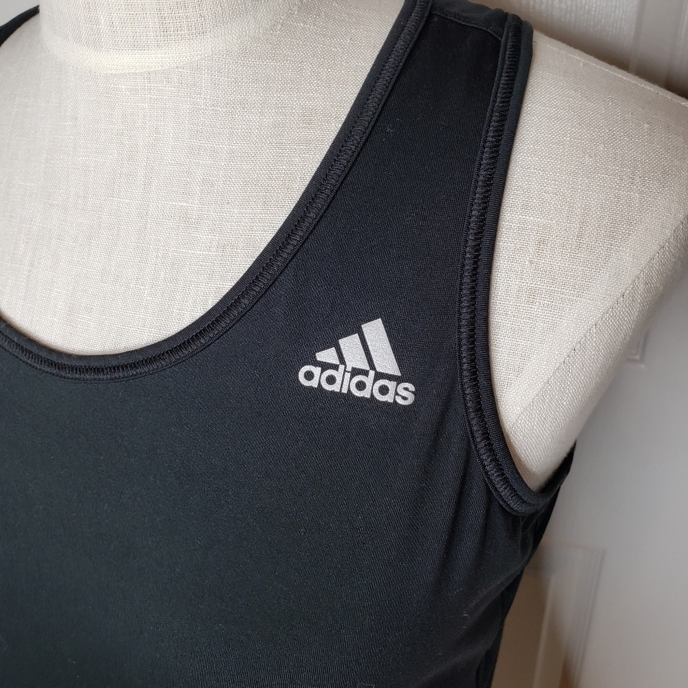 Adidas 3 stripe t-back sport tank - Picture 2 of 7